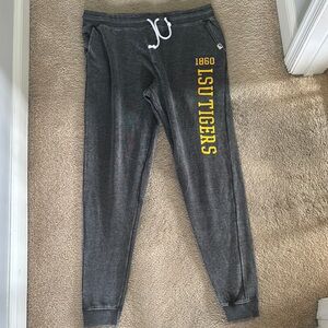 Blue 84 Gray Jogger Sweatpants with LSU Logo